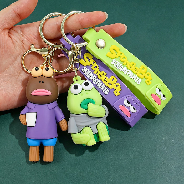 Wholesale Silicone Cartoon Fish Keychain Cute Bag Charm Car Key Accessory Gift MOQ≥3