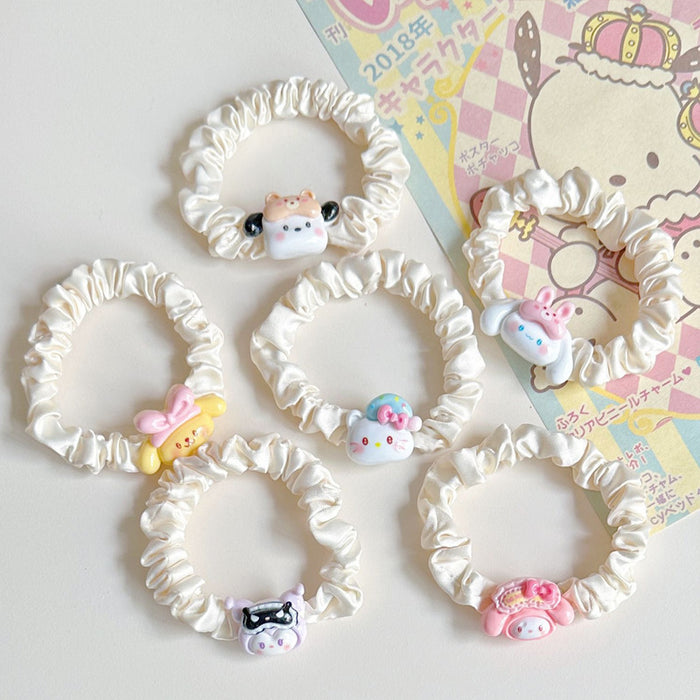 Wholesale Girl Hair Rope Hair Ring Cute Sweet Cartoon Hair Rope Bear Rubber Band Couple Hair Accessories