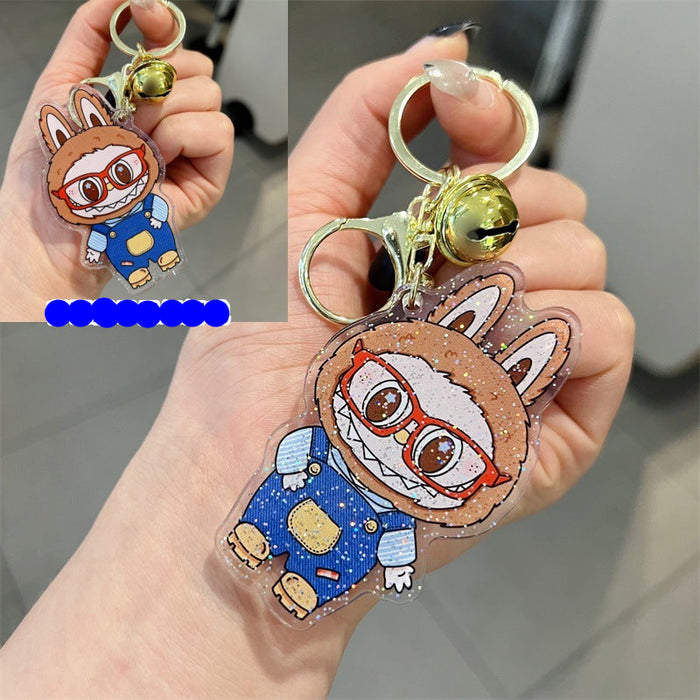 Wholesale 5 PCS double-sided cute cartoon printed acrylic keychains.