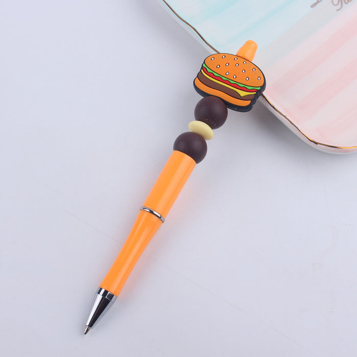 Wholesale Cartoon Silicone Beaded Pen JDC-PN-GuangTian002