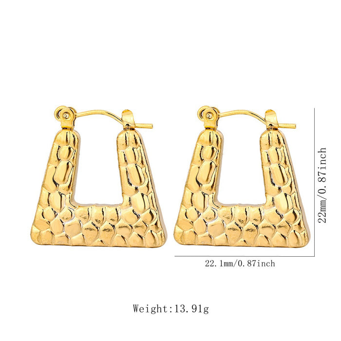 Wholesale Stainless Steel Geometric Earrings Earrings