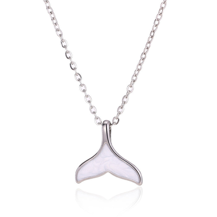 Wholesale Stainless Steel Vintage Simple Shell Starfish Scallop Necklace
