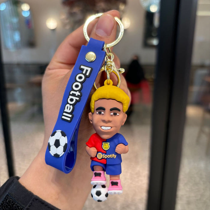 Wholesale 2pcs World Cup Cartoon Football Star Keychain Fashion Accessory Fan Gift