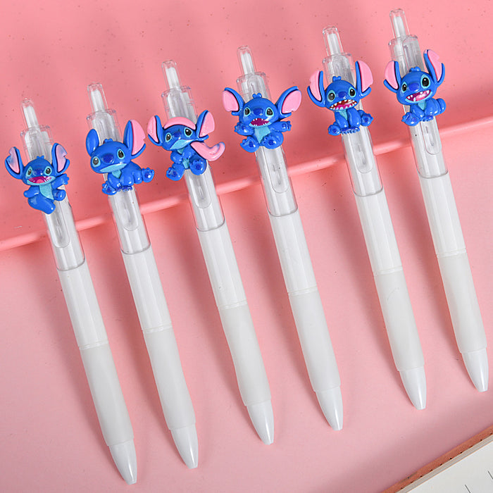 Wholesale 36pcs/ box Press Gel Pen Black Quick-Drying Brush Pen Student Gift Pen