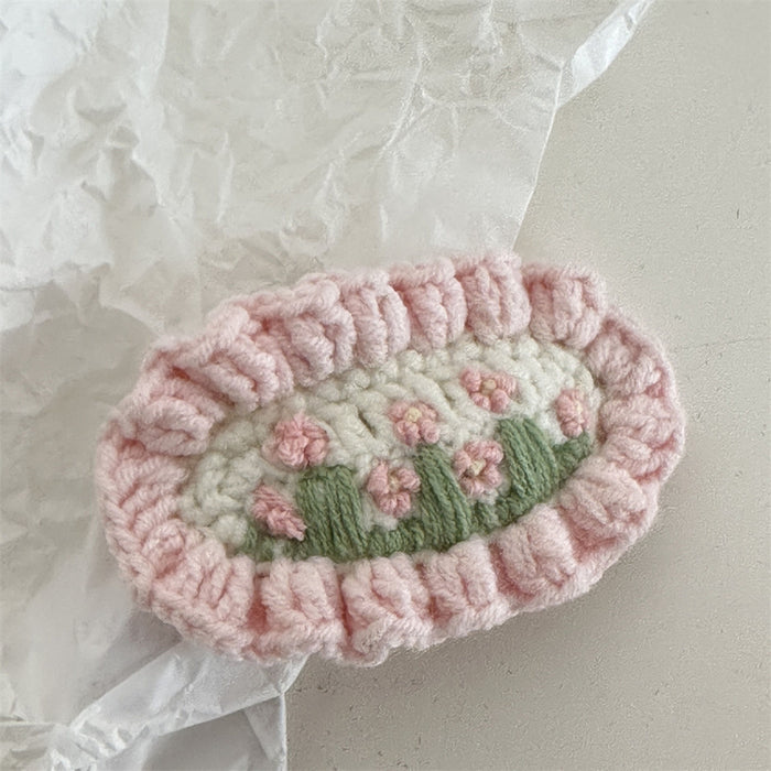 Wholesale Crochet Handmade Embroidered Cute Hair Clips