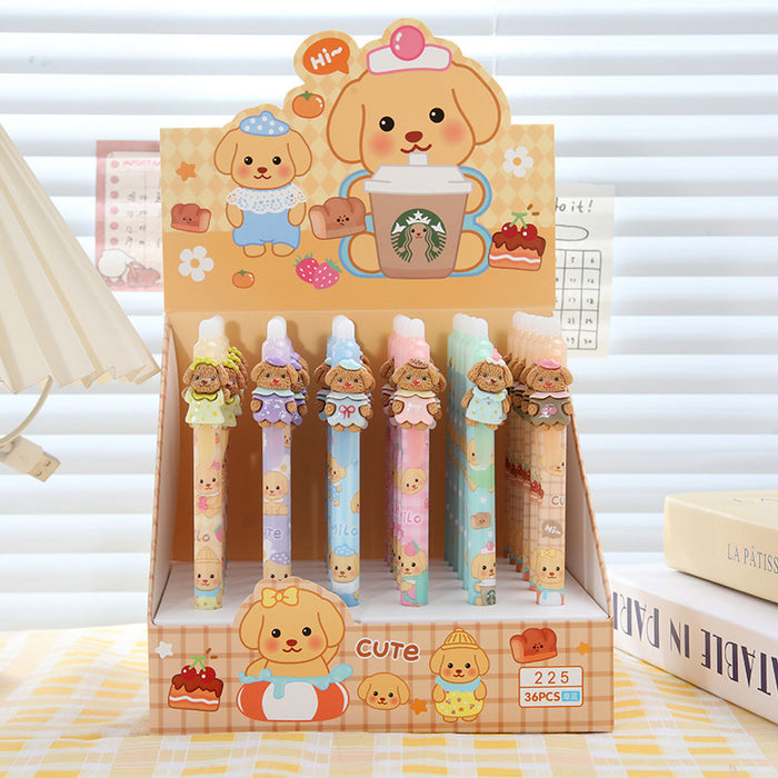 Wholesale 36pcs 0.5mm Erasable Press-Type Pen for Elementary Students