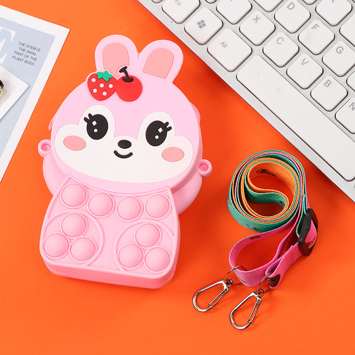 Wholesale Silicone Children' s Crossbody Storage Bag