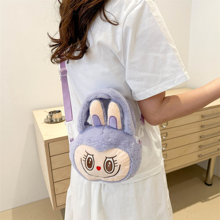 Wholesale Cartoon Cute  City Paradise  Crossbody Handbag Furry Crossbody