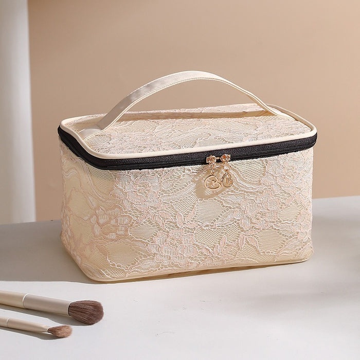 Wholesale Stylish Ins Style Mesh Makeup Bag Large Capacity Travel Cosmetic Organizer