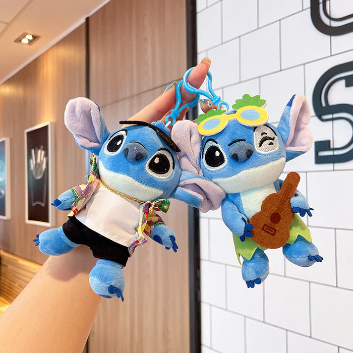 Wholesale plush pendant doll doll wholesale net red doll cartoon keychain plush toy network card