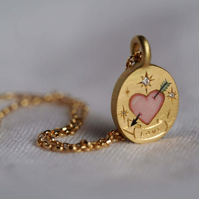 Wholesale Stainless steel painted pendant necklace