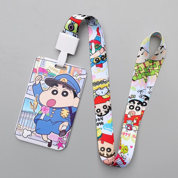 Wholesale Trendy Plastic Cartoon Card Holder With Lanyard Student ID Badge Gift