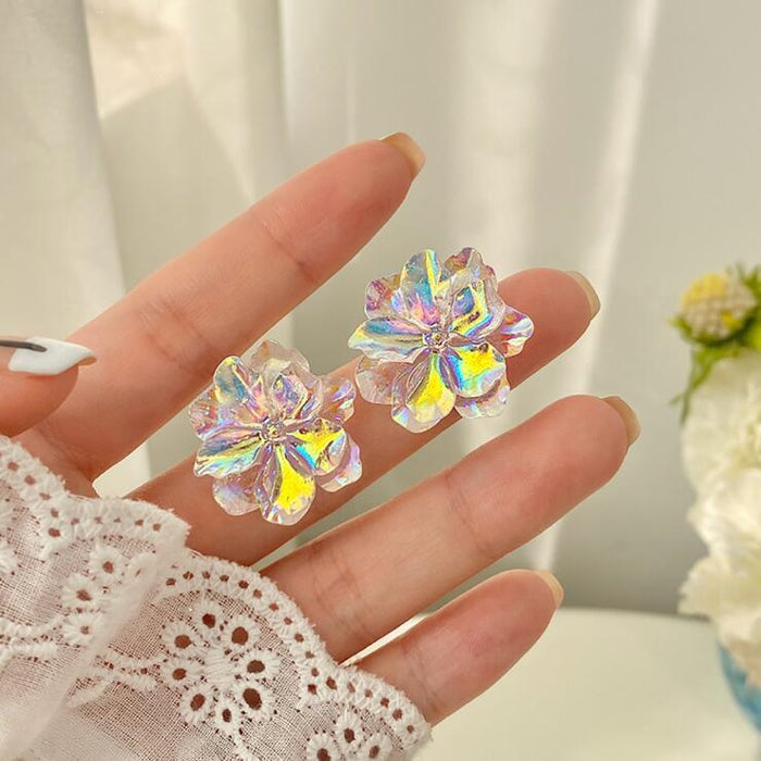 Wholesale Simple Flower Alloy Earrings JDC-ES-SM004