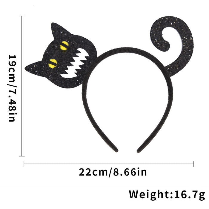 Wholesale Plastic Headband Pumpkin Witch Hat Hair Hoop For Party Celebrations