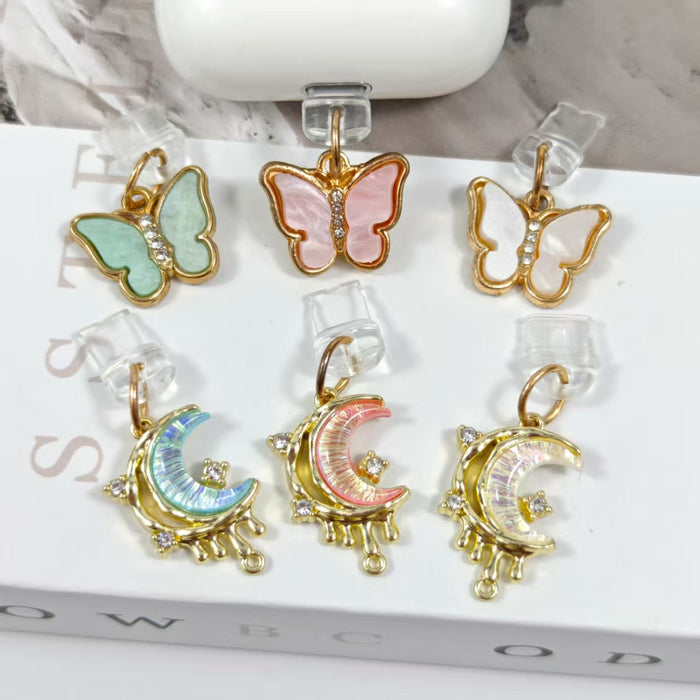 Wholesale Diamond star and moon pendant Mobile Phone Stands