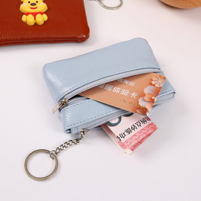 Wholesale Cartoon Cute PU Zipper Coin Purse Keychain JDC-KC-YiK008