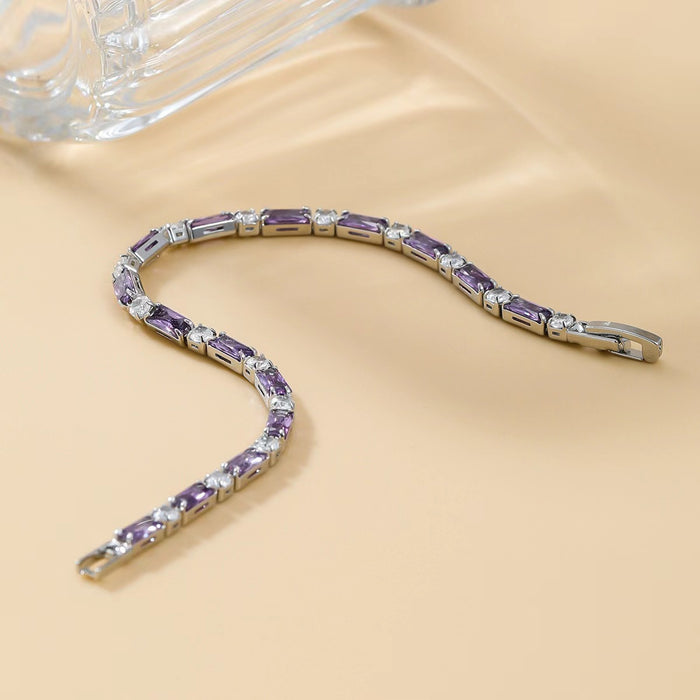 Wholesale purple copper alloy zircon bracelet bracelet star high color value bracelet