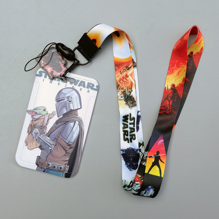 Wholesale Cartoon Anime Bus Card Holder Lanyard Keychain Work Badge