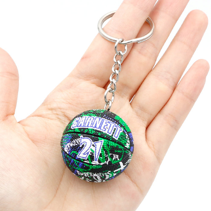 Wholesale PVC Letter Basketball Keychain JDC-KC-QLPing007