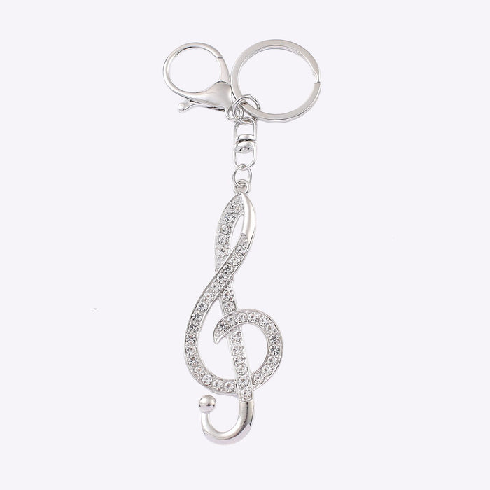 Wholesale Rhinestone Letter Note Keychain Metal Backpack Pendant