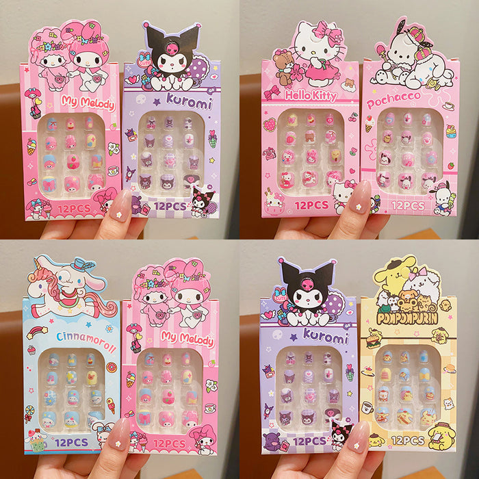 Wholesale Cute Cartoon Children's Plastic Nail Stickers JDC-NS-Hengy001