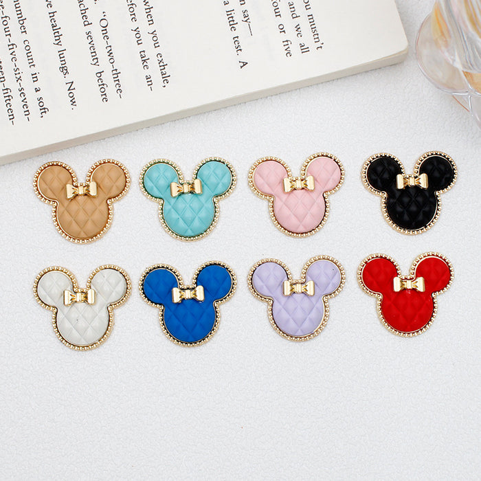 Wholesale Bow-tie checkered mouse phone stand