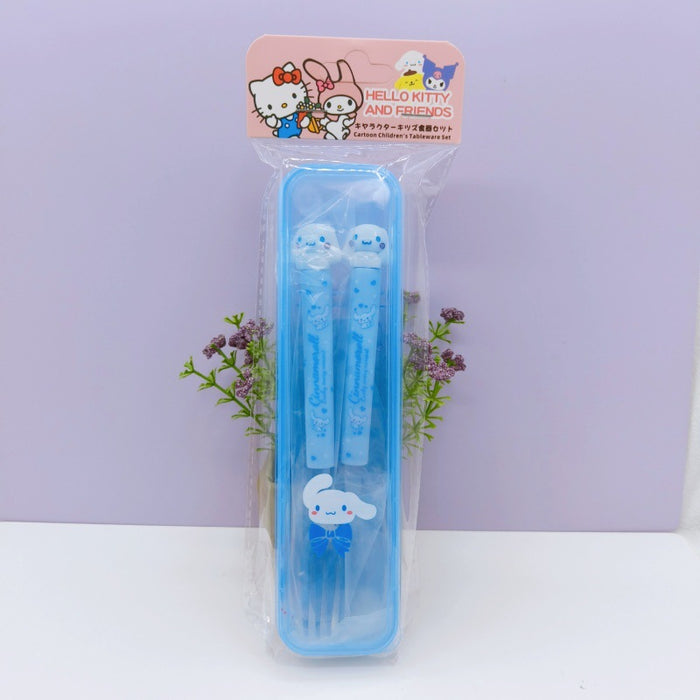Wholesale Cartoon boxed tableware cute spoon and fork set stainless steel for students