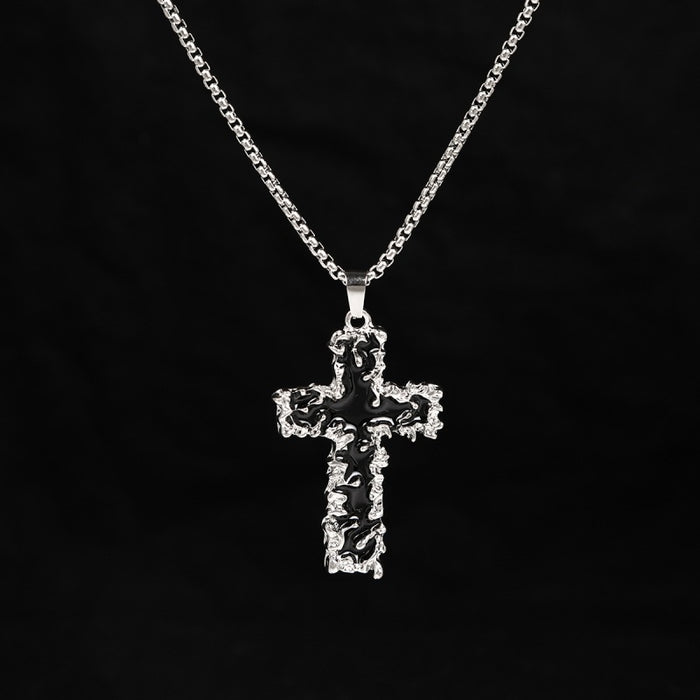 Wholesale Alloy Cross Pendant Men's Necklace JDC-NE-DanY004