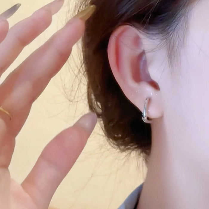 Wholesale Minimalist Metal Earrings Small and Exquisite Geometric Women's Earrings