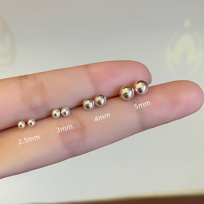 Wholesale Silver needle earrings, earrings, earrings, ear holes, simple and compact earrings, ear bone needles