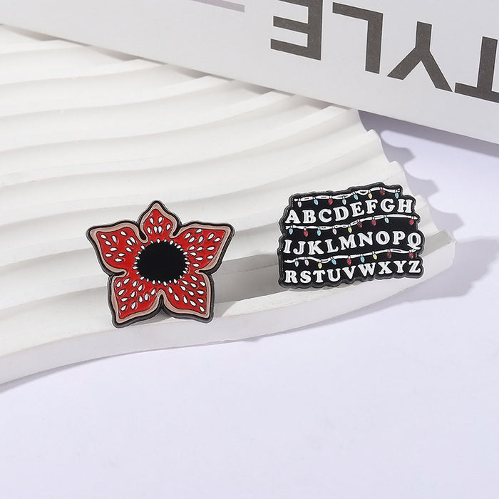 Wholesale Cartoon irregular personalized flower piranha Brooch