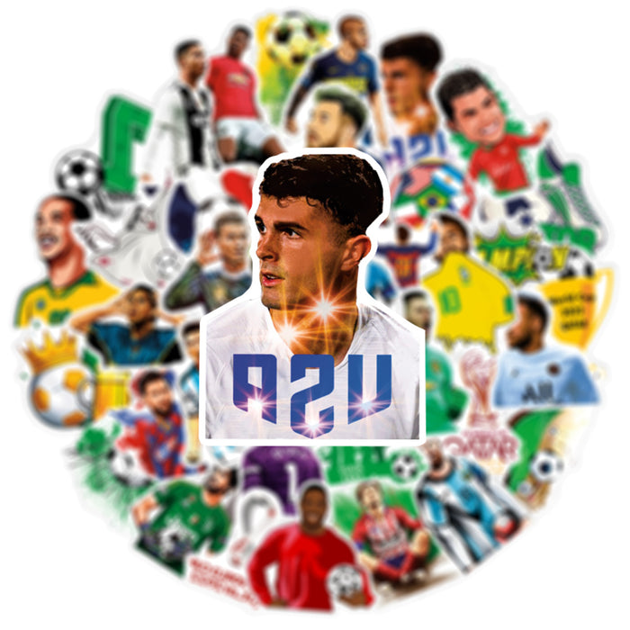 Wholesale 50pcs/pack football graffiti luggage decoration Stickers