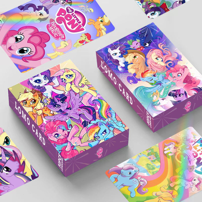 Wholesale 30pcs Laser Flash Card Pony Double sided Box HD Card LOMO Card Greeting Card