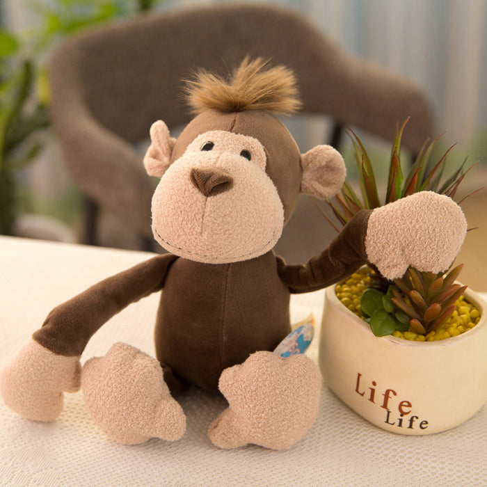 Wholesale Forest Animal Doll Giraffe Lion Monkey Dog Tiger Gift Birthday Plush Toy