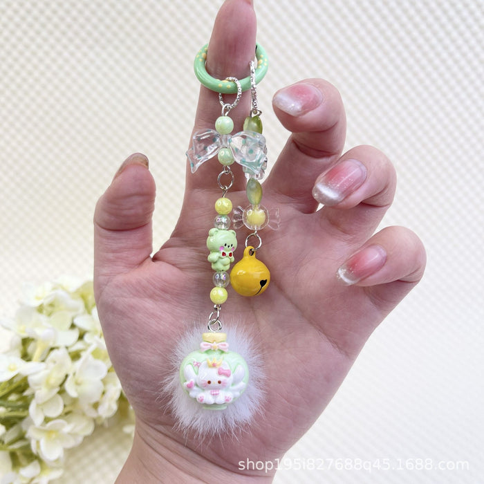 Wholesale Bracelet Decorative Pendant Mobile Phone Hanging Keychain Doll DIY Cute Bag Hanging Chain