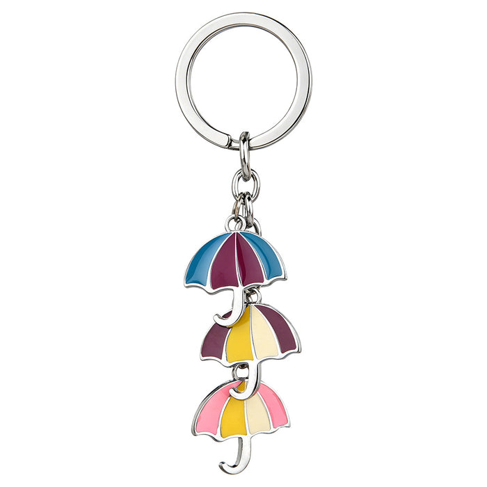 Wholesale Trendy Multi Pendant Aluminum Alloy Keychain Beach Vacation Cute Cartoon Theme Bag Charm