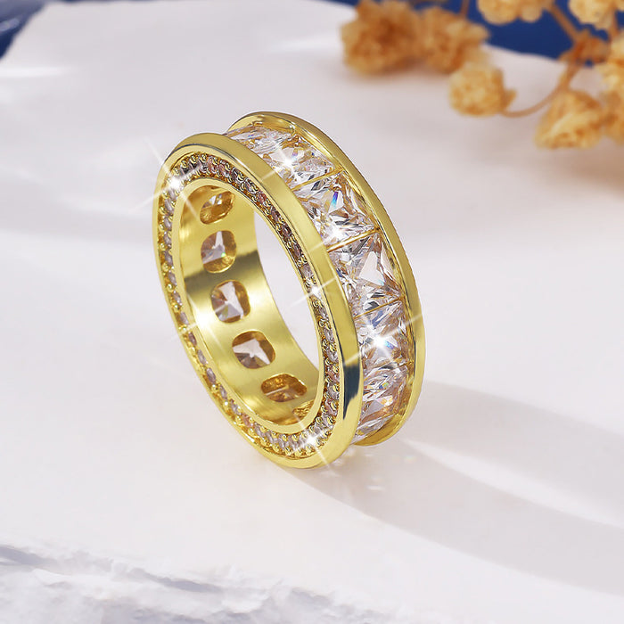 Wholesale Flash Micro-inlaid Zircon Ring Women's