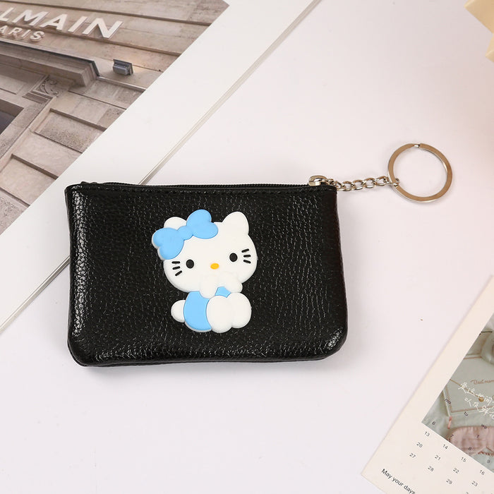 Wholesale Cartoon Cute PU Zipper Coin Purse Keychain JDC-KC-YiK007