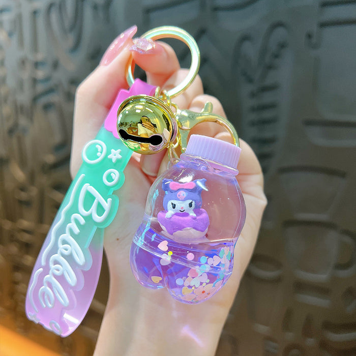 Wholesale Cartoon Acrylic Liquid Quicksand Keychain JDC-KC-YanG045