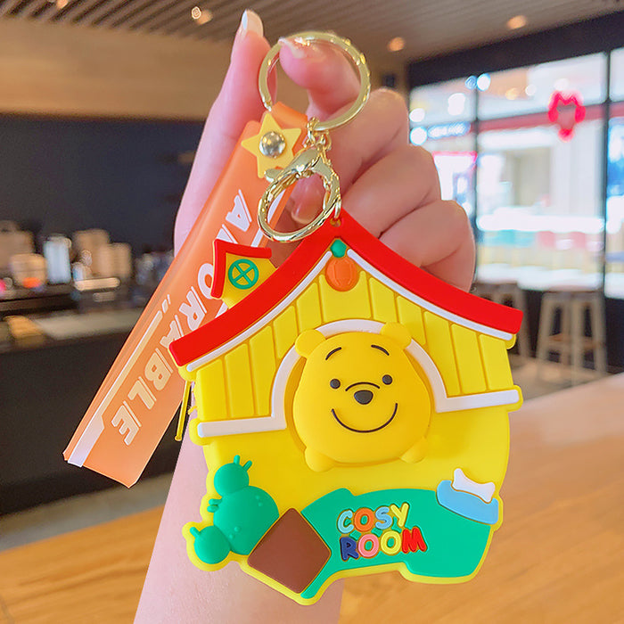 Llavero de monedas de monedas de silicona de dibujos animados al por mayor JDC-KC-KUM017