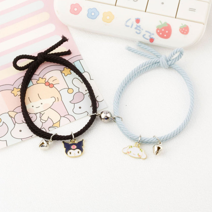 Wholesale Bracelet Rubber Band Cute Cartoon Magnet Couple (S) JDC-BT-CYC005