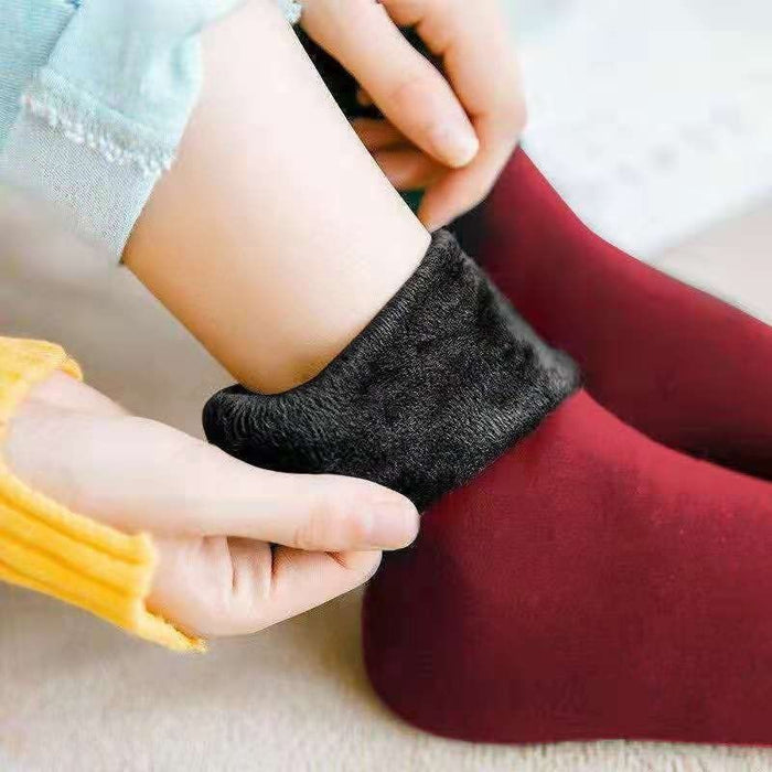 Wholesale Snow Socks, Women's Floor Socks with Thick Fleece Men's and Women's Midsole Socks for Winter Warmth JDC-SK-JiaMu006