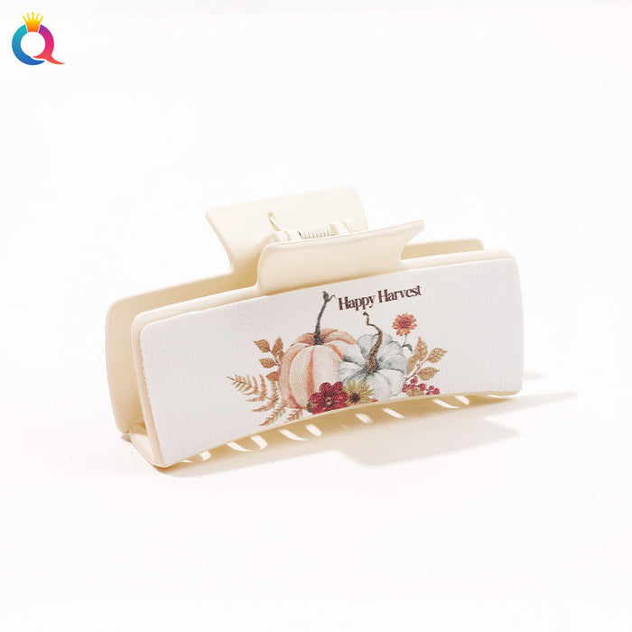 Wholesale PU leather square hair clip JDC-HC-Qiyue006