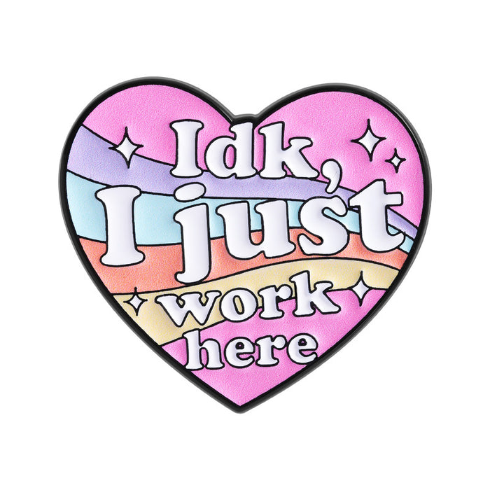 Wholesale Funny Skull Sarcastic Quote Brooch Pin For Office Worker Casual Fashion Accessory