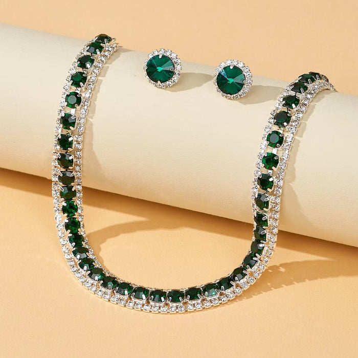 Wholesale Fashionable rhinestone necklace for women's accessories