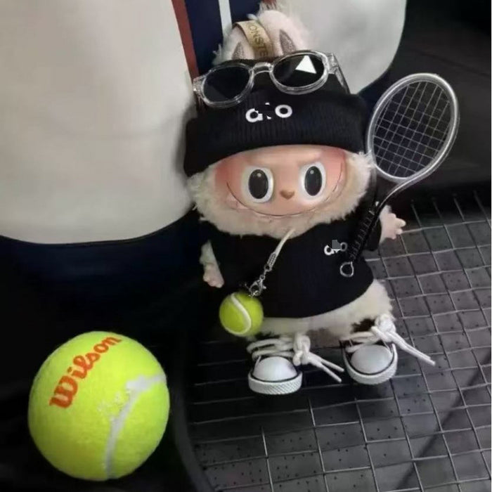 Wholesale First,  Second and Third Generation  Doll Clothes Knitted Alo Same Style  Tennis Glasses Sports Suit Sitting Party