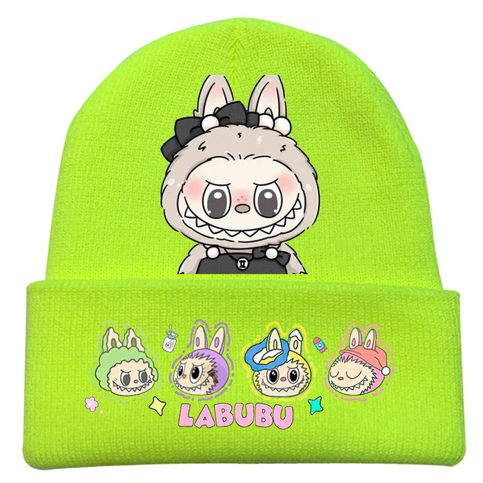 Wholesale   knitted hat autumn and winter new wool hat adult outdoor warm hat cross-border cartoon cold hat