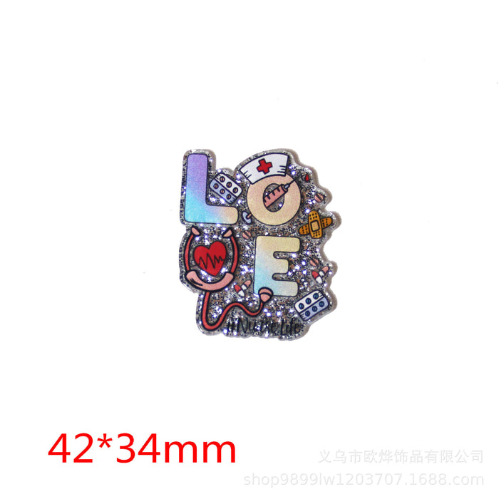 Wholesale Cartoon Organ Acrylic Pin DIY Patch Accessories JDC-FK-OuYie009