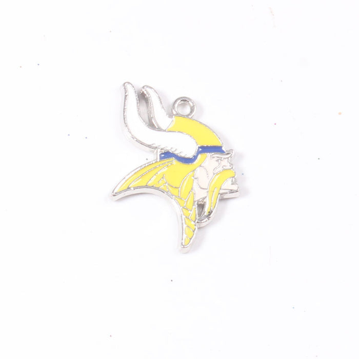 Wholesale Sports Football Drop Oil Team Pendant Mixed logo Drop Oil Sports Series Pendant