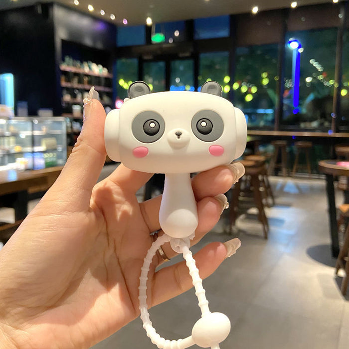 Wholesale Cute Panda Squeaky Hammer Keychain Decorative Accessory MOQ≥2